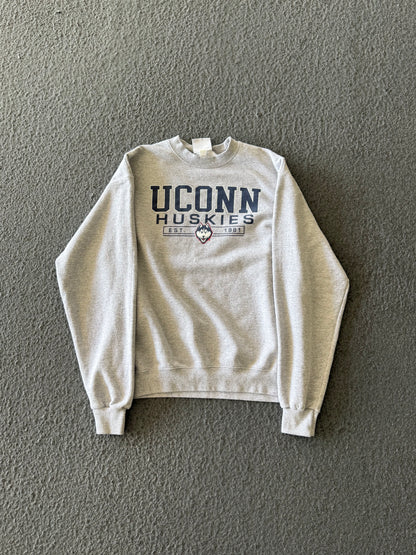 UCONN HUSKYS CREWNECK - L